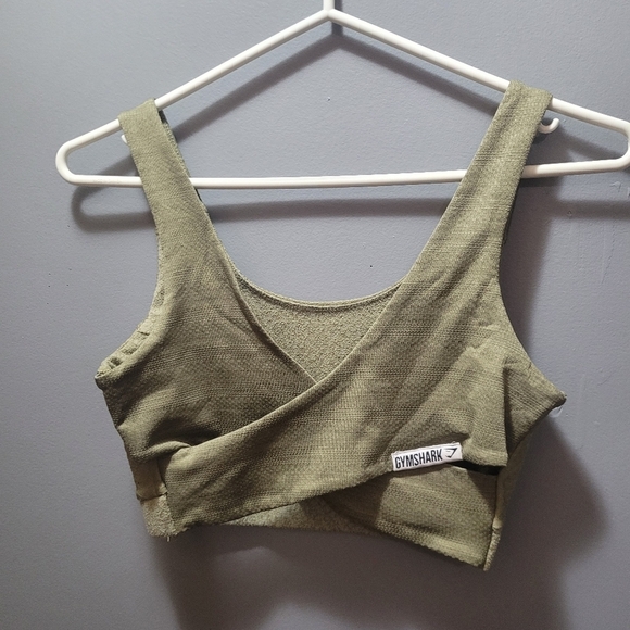 Gymshark Olive Green Sports Bra S - Picture 3 of 3
